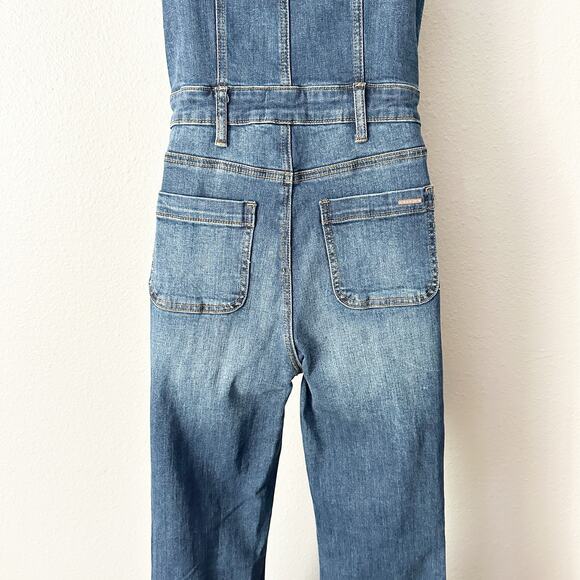 Insane Gene Jumpsuit Flare Denim Overalls Women's Size Small Retro Bell Bottoms - Picture 8 of 16